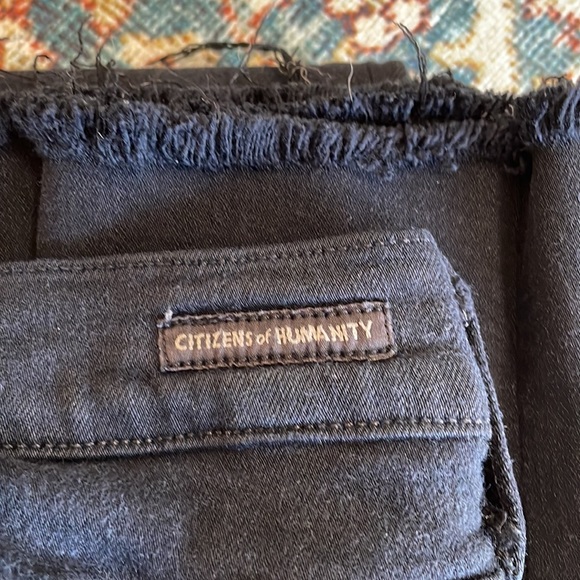 Citizens of Humanity - black denim with raw hem - size 29 - Picture 6 of 6